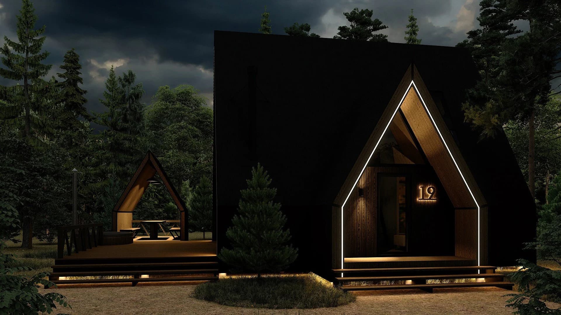 A-frame Forrest Dzen outside3